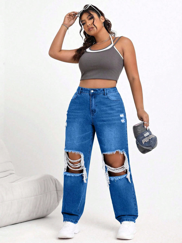 Jeans SHEIN, albastru