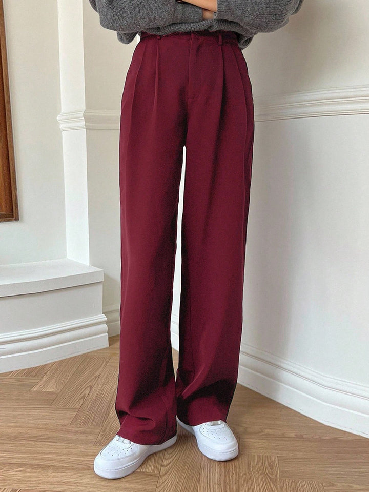 Pantalon SHEIN, vișiniu