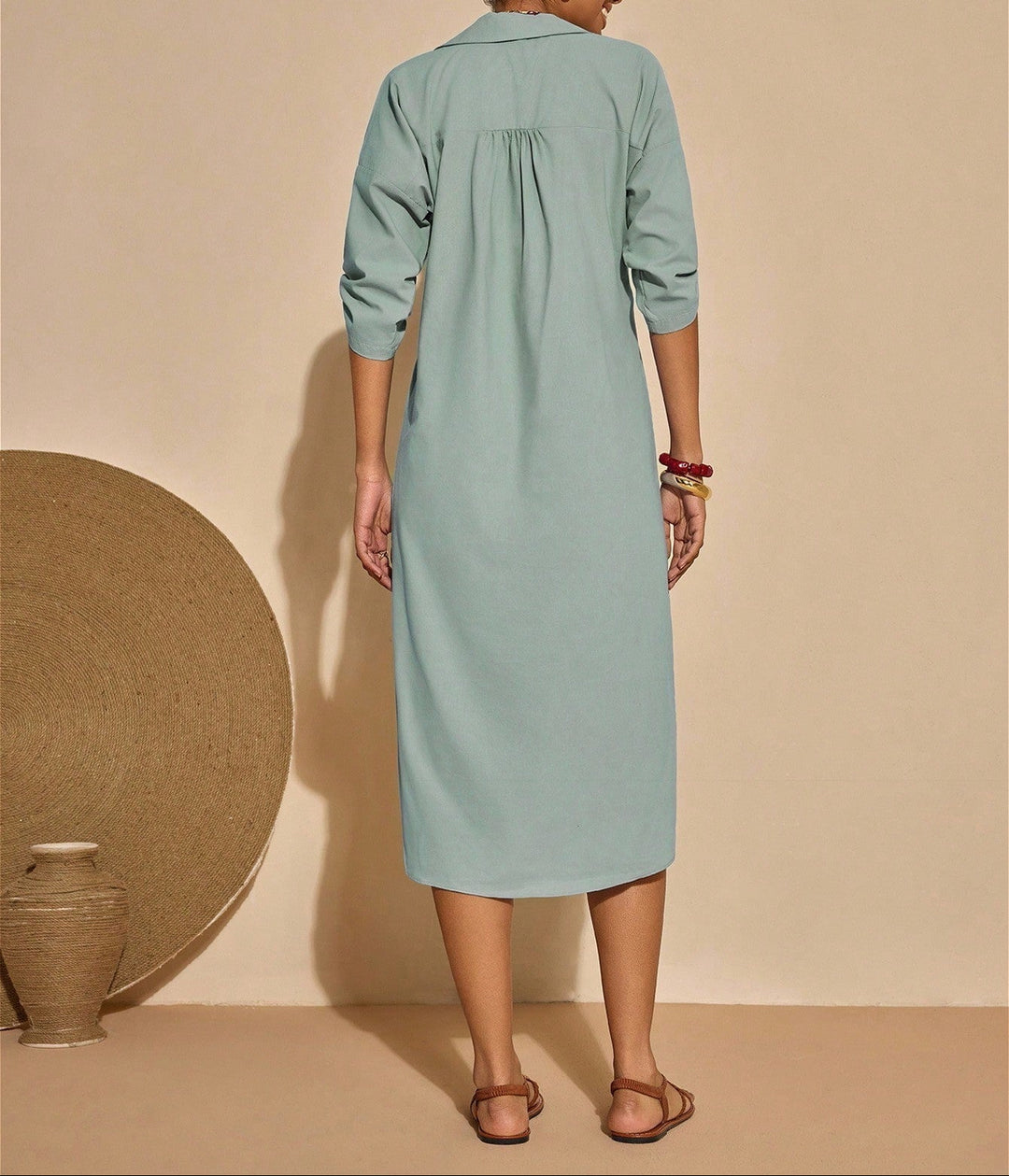 Rochie midi SHEIN, verde