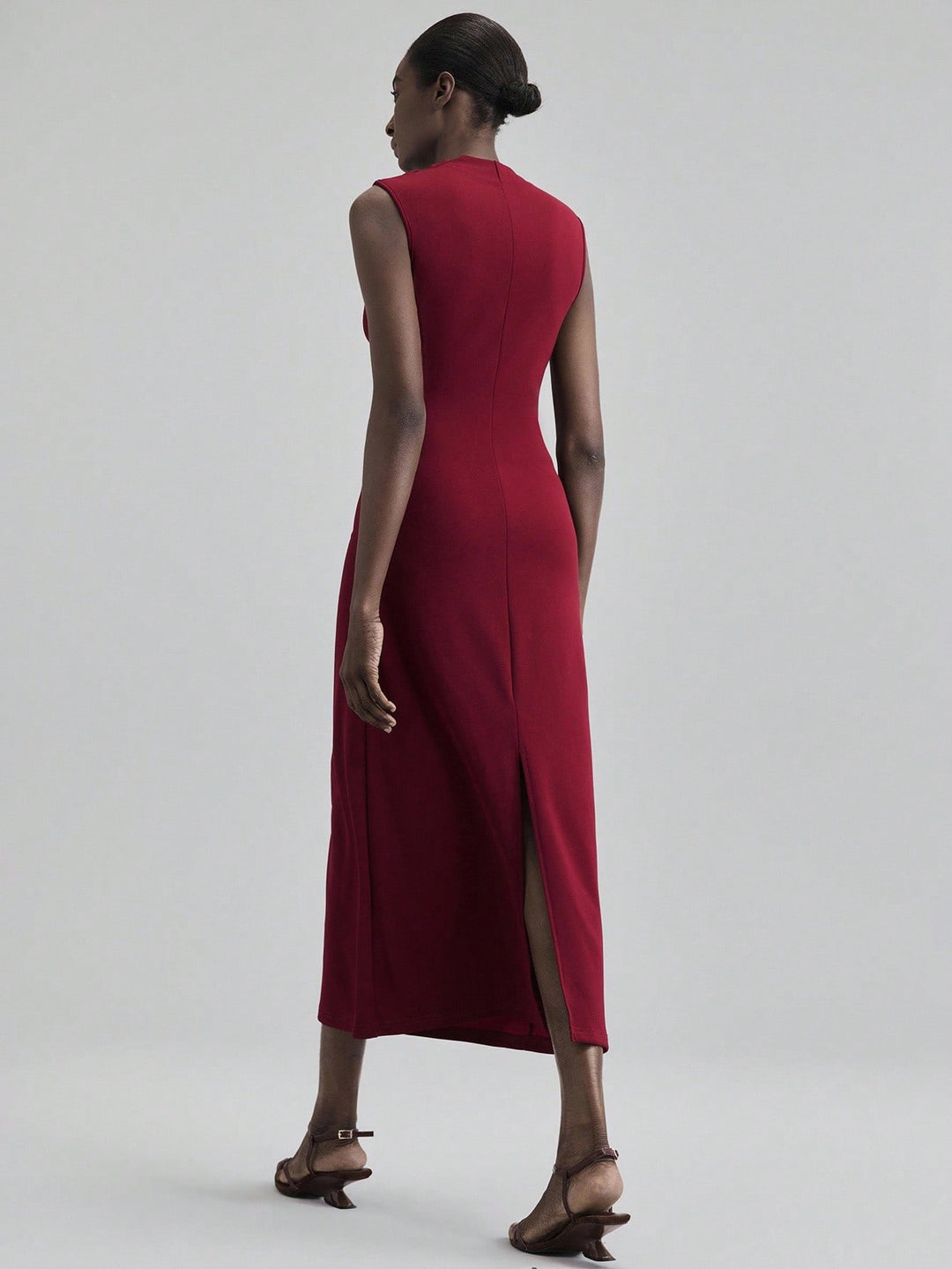 SHEIN Maxi ruha, bordó