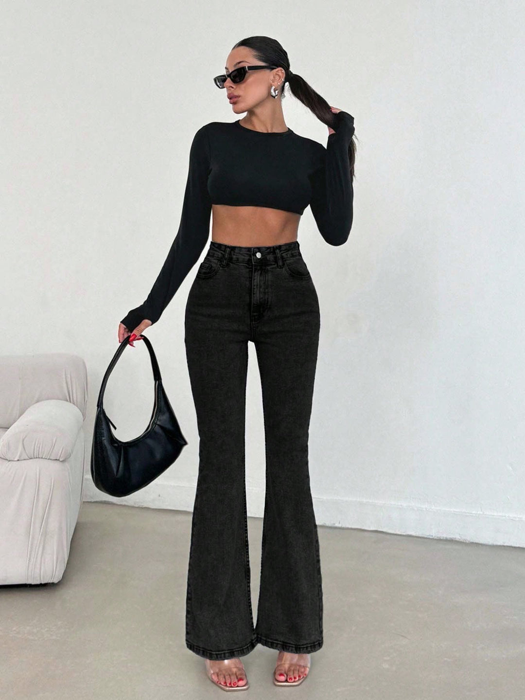 Jeans SHEIN, negru