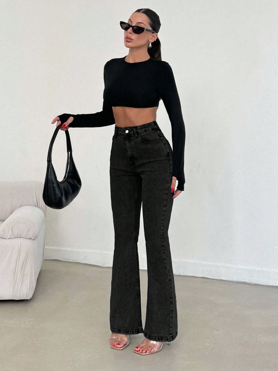 Jeans SHEIN, negru