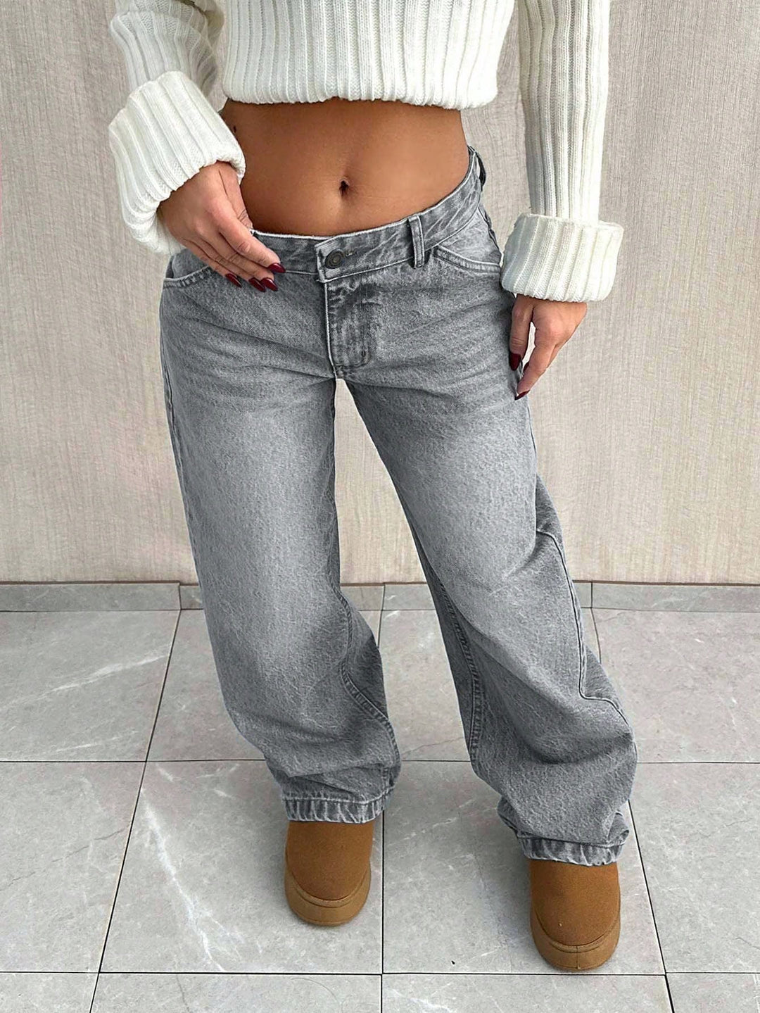 Jeans SHEIN, gri