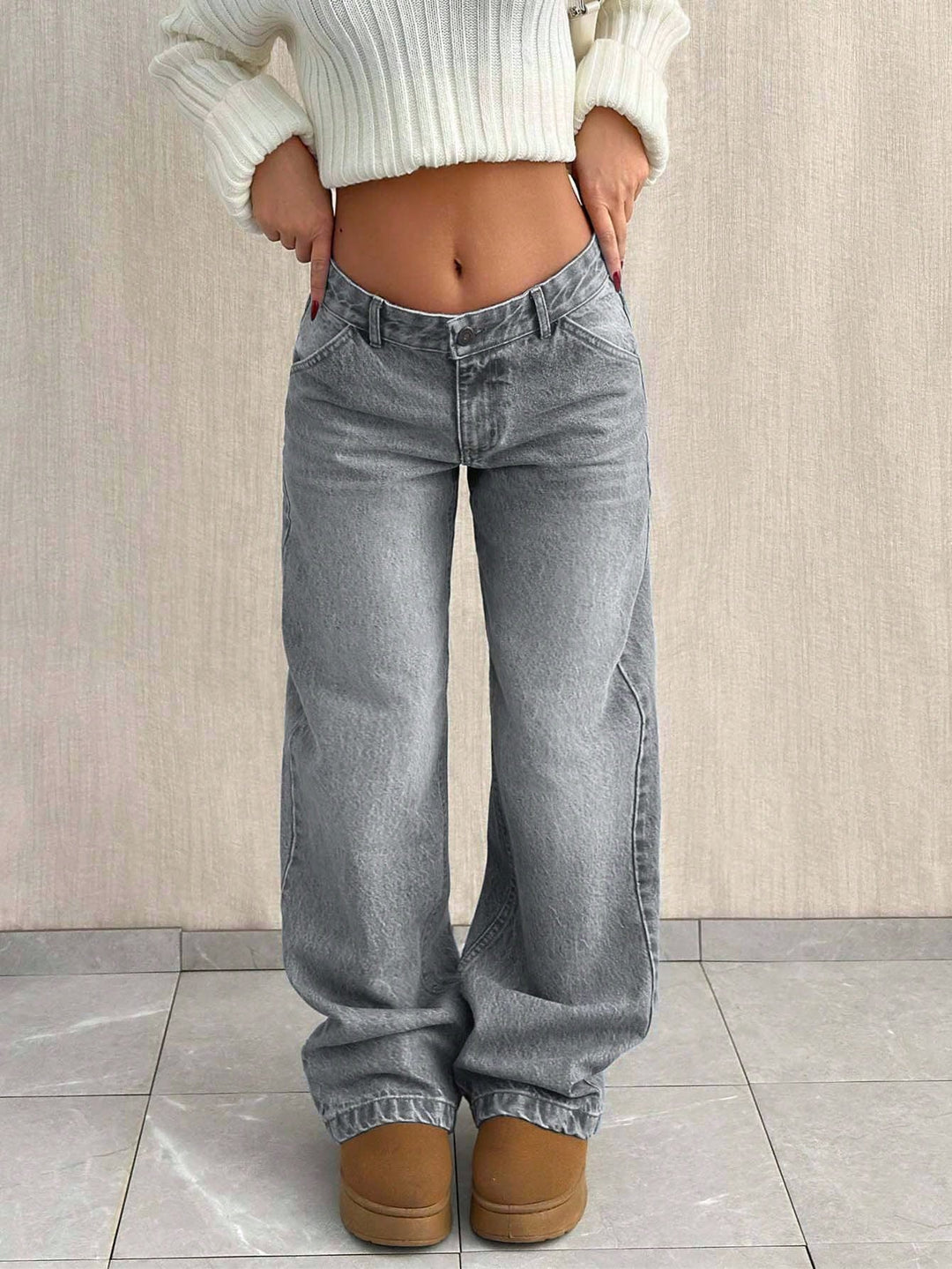 Jeans SHEIN, gri