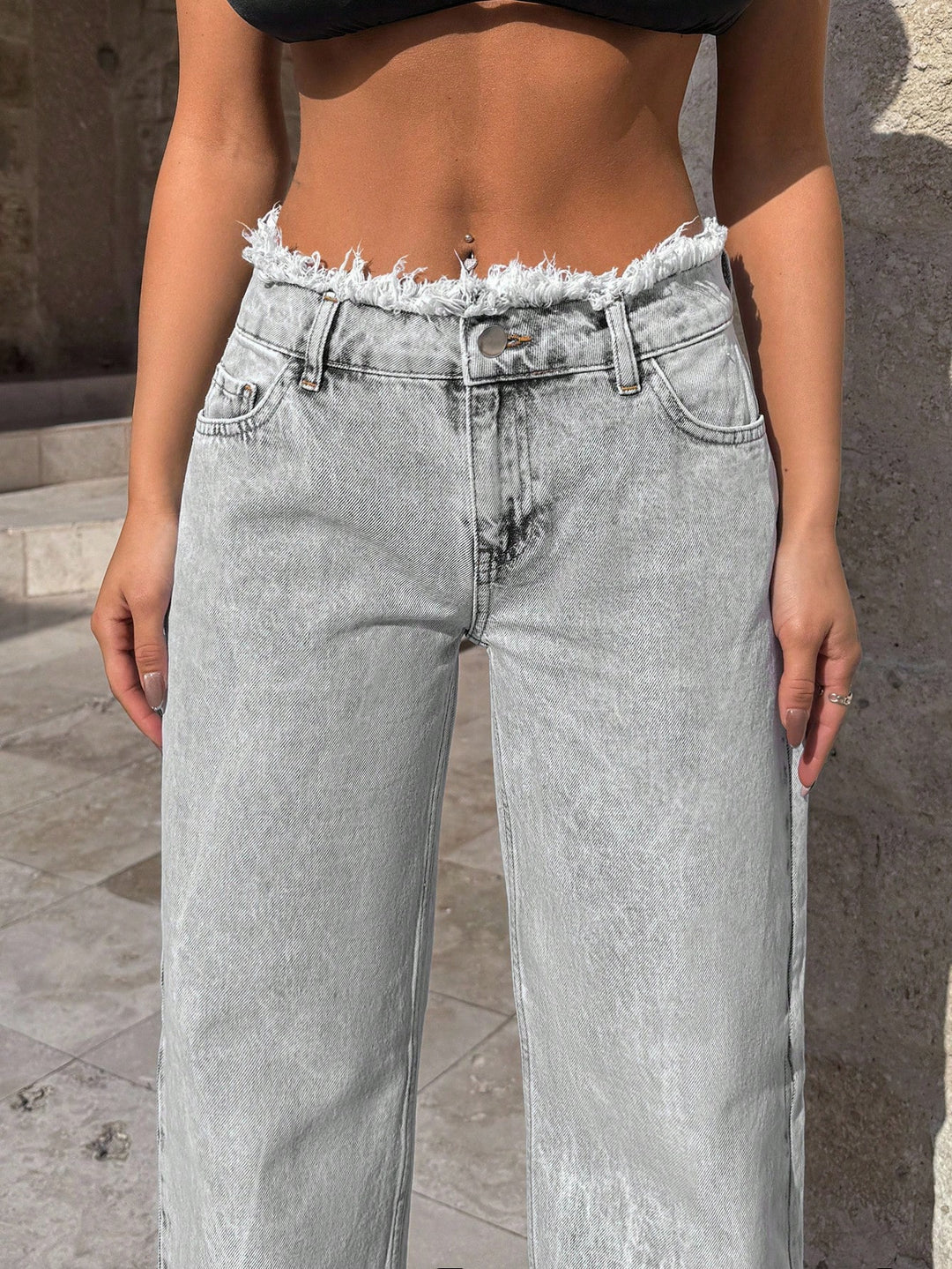Jeans SHEIN, gri