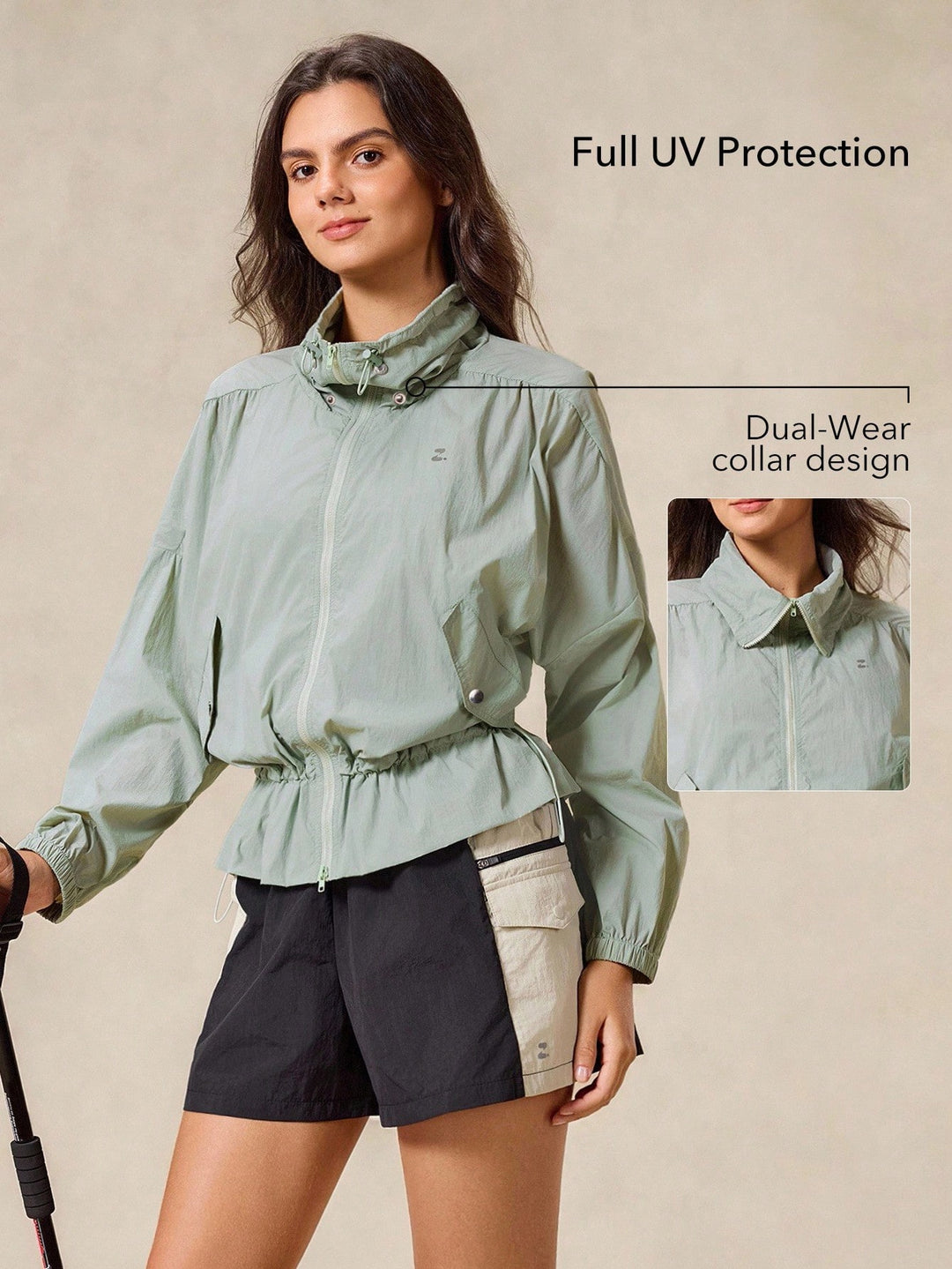 Jachetă sport SHEIN, verde