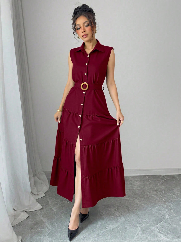 Rochie maxi SHEIN, vișiniu