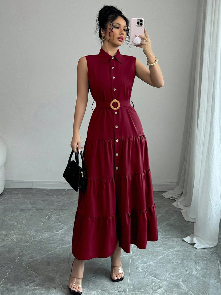Rochie maxi SHEIN, vișiniu