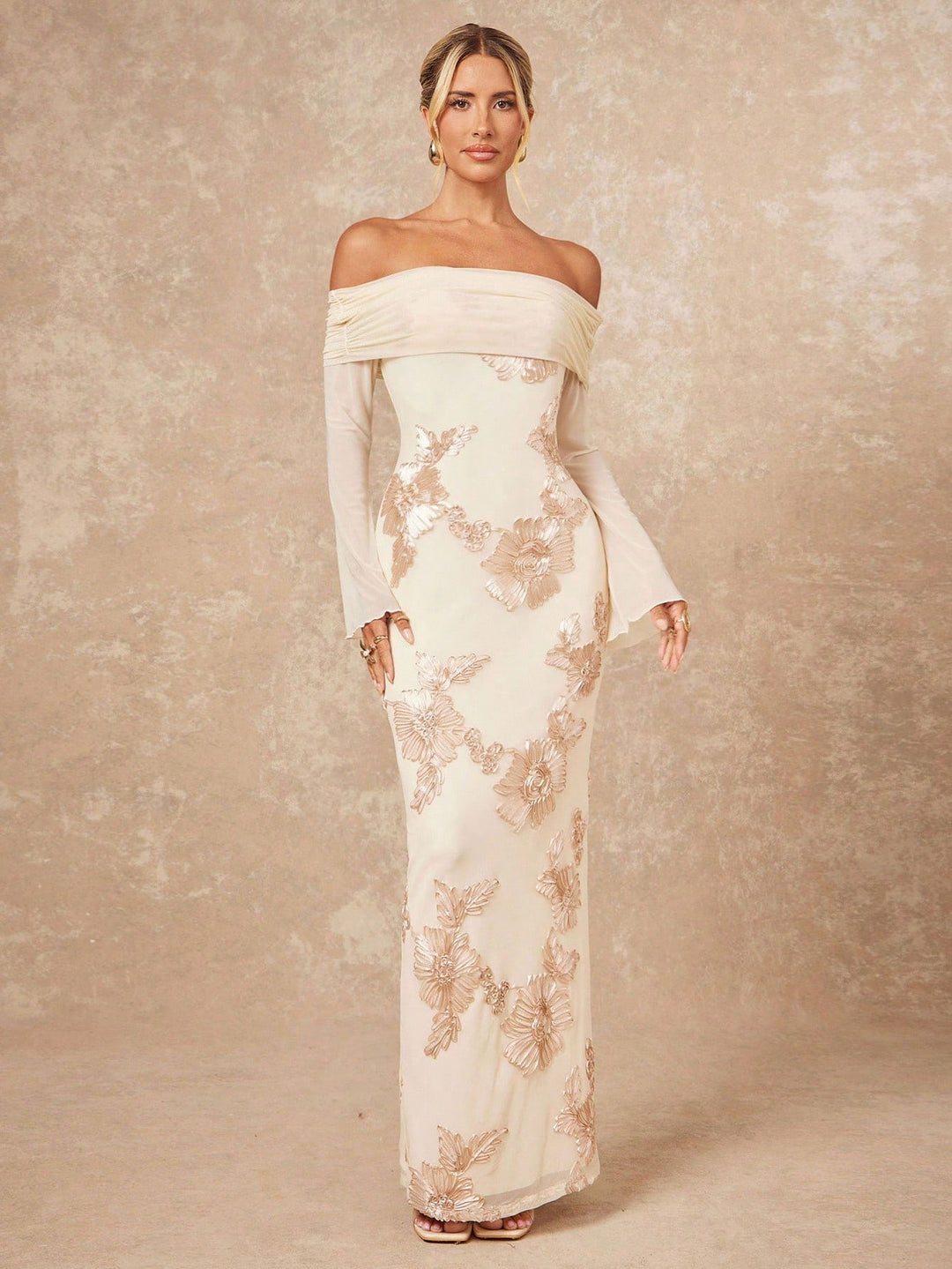 Rochie maxi SHEIN, portocaliu