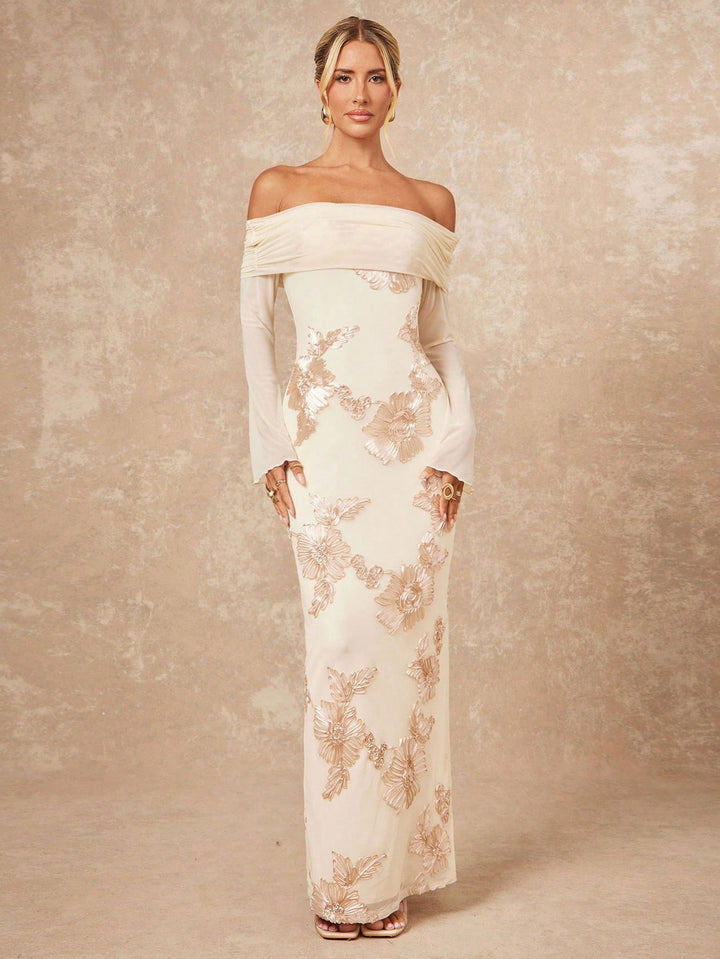 Rochie maxi SHEIN, portocaliu
