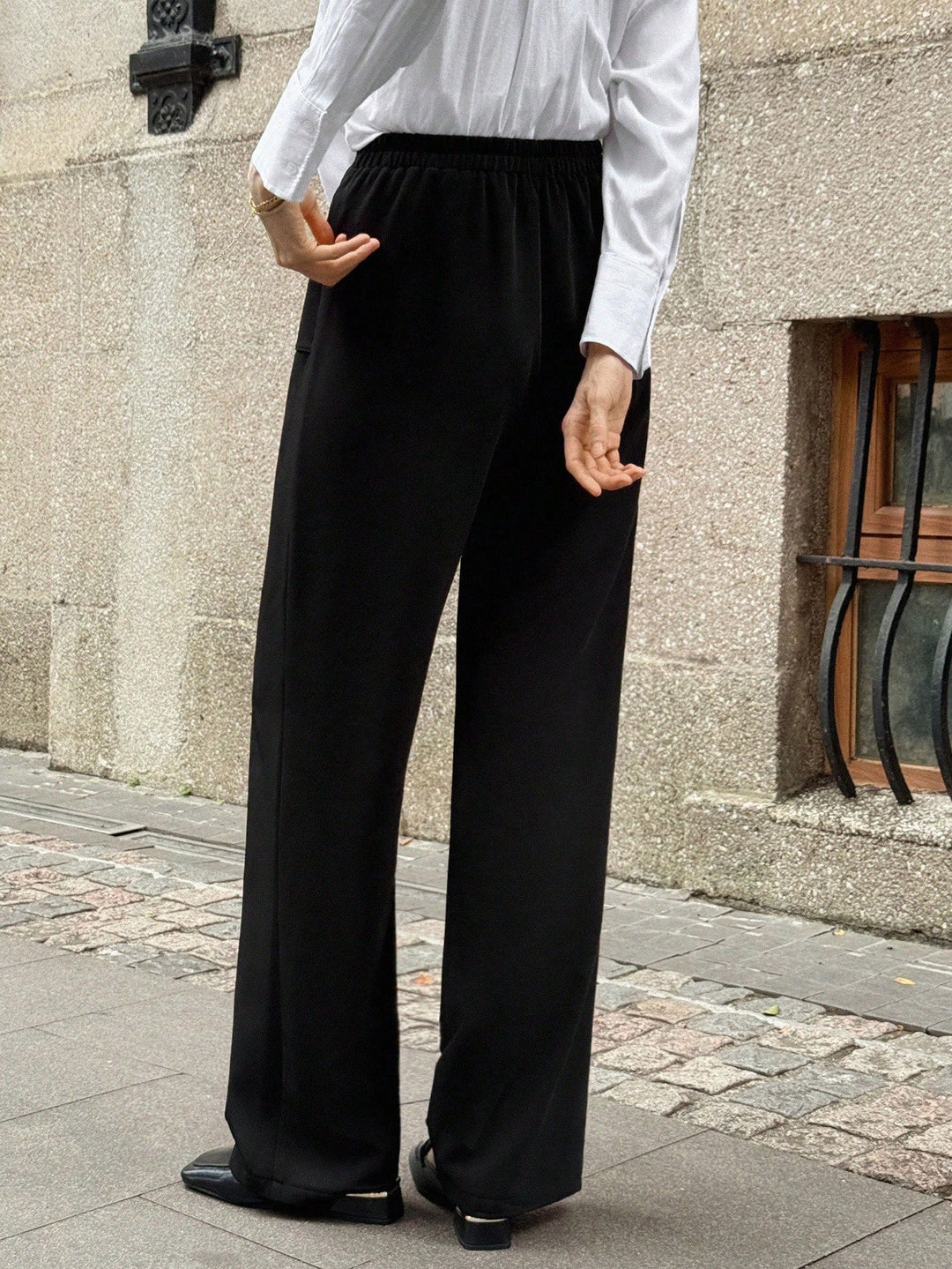 Pantalon SHEIN, negru
