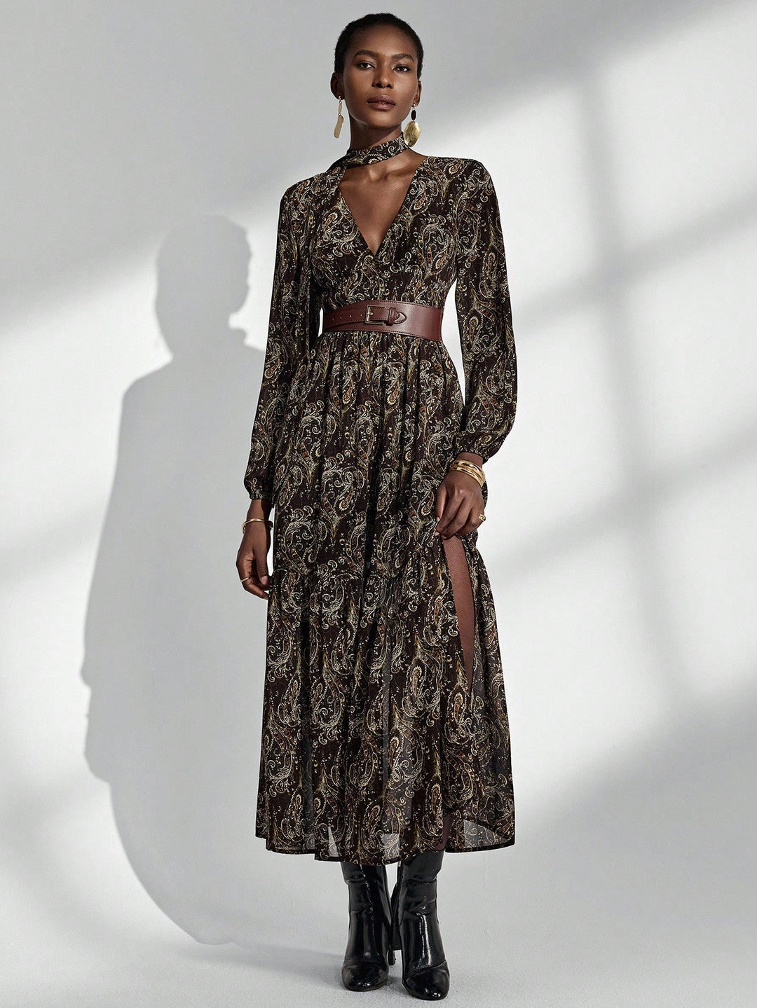 Rochie maxi SHEIN, mix culori