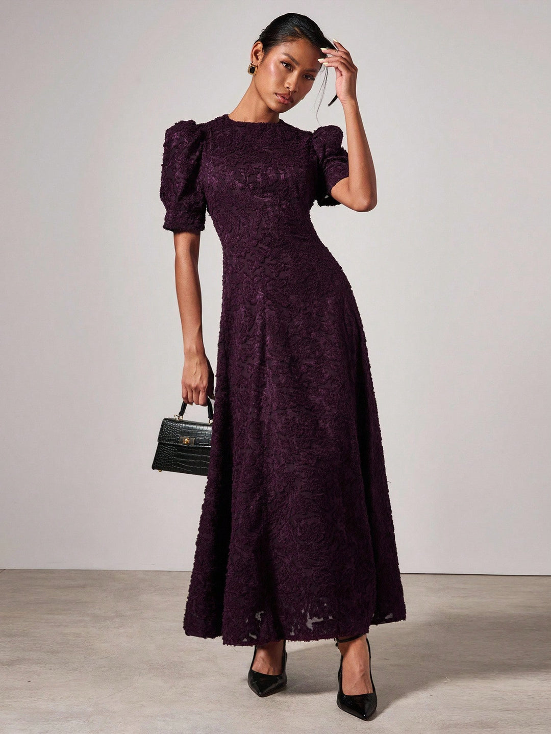 Rochie maxi SHEIN, vișiniu