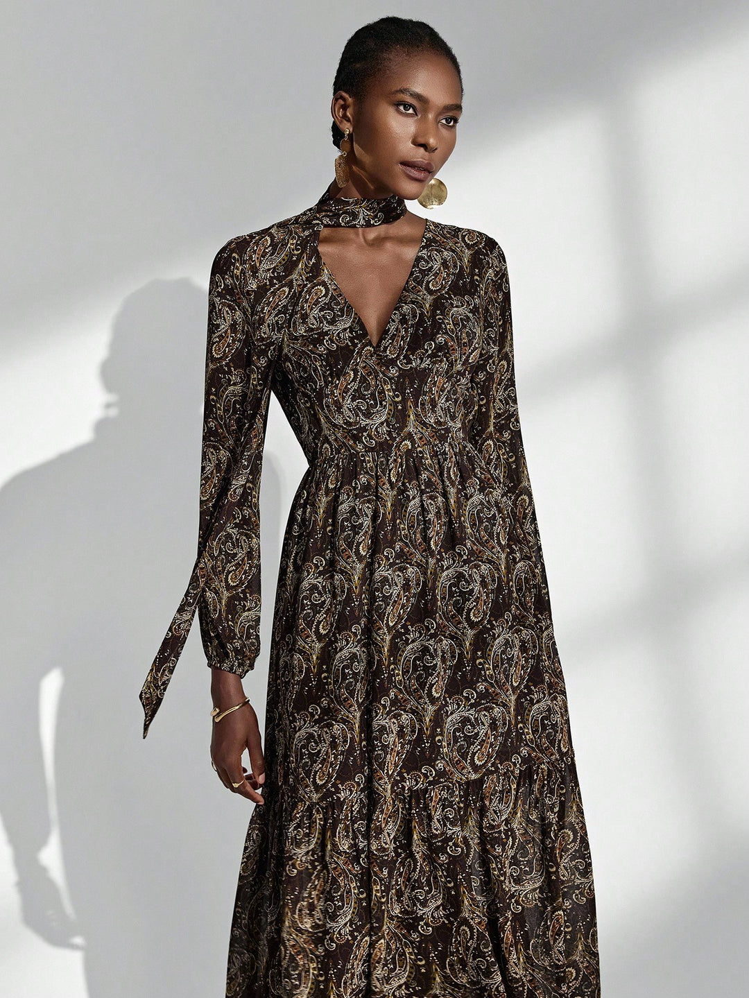 Rochie maxi SHEIN, mix culori