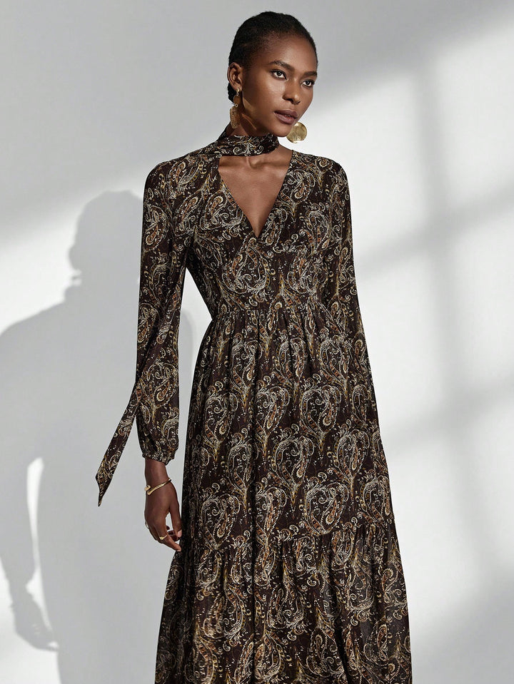 Rochie maxi SHEIN, mix culori