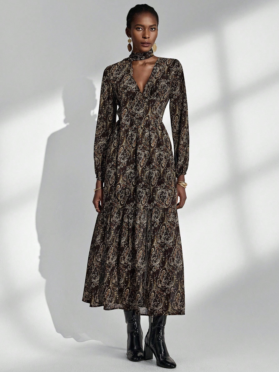 Rochie maxi SHEIN, mix culori