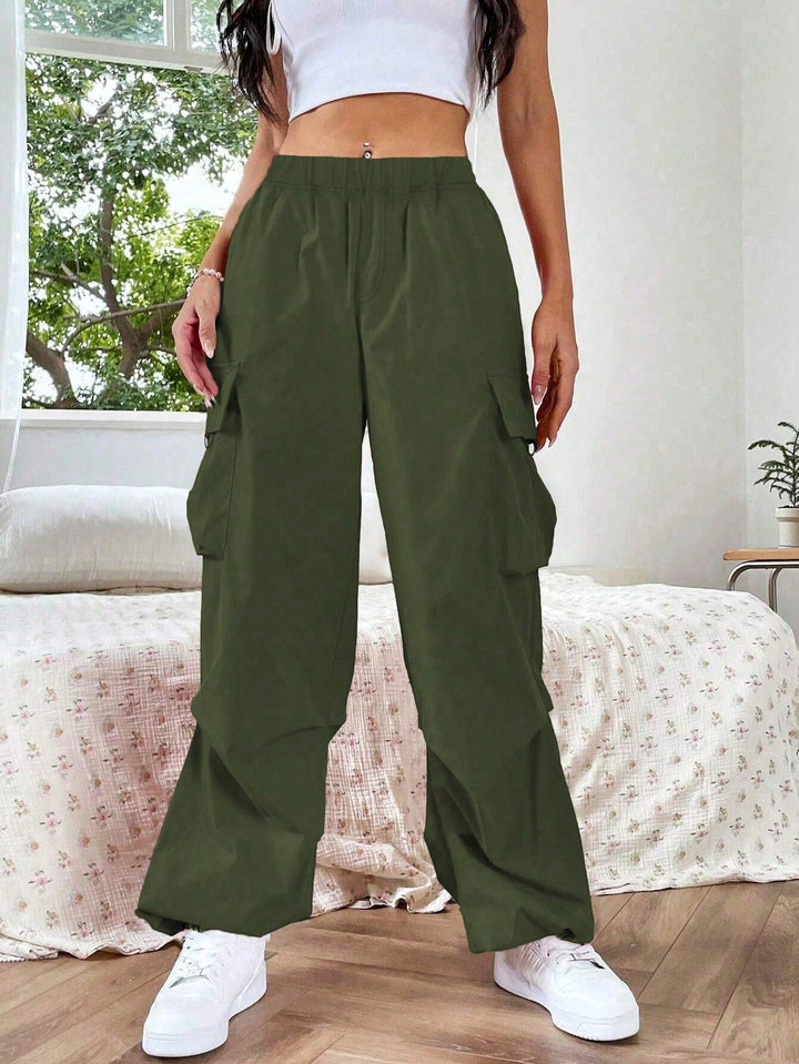 Pantaloni SHEIN, kaki