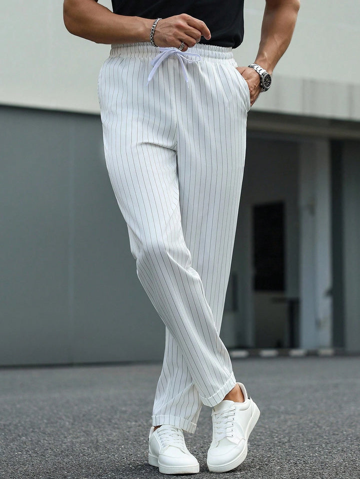 Pantaloni SHEIN, alb