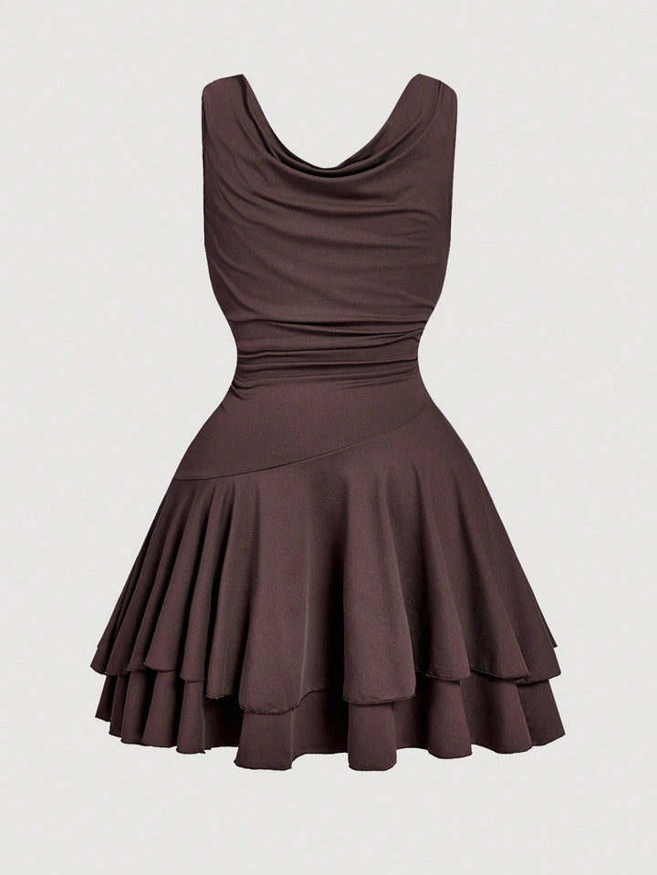 Rochie mini SHEIN, maro