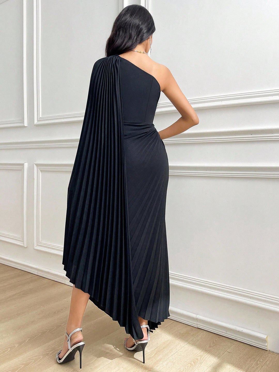 SHEIN maxi ruha, fekete