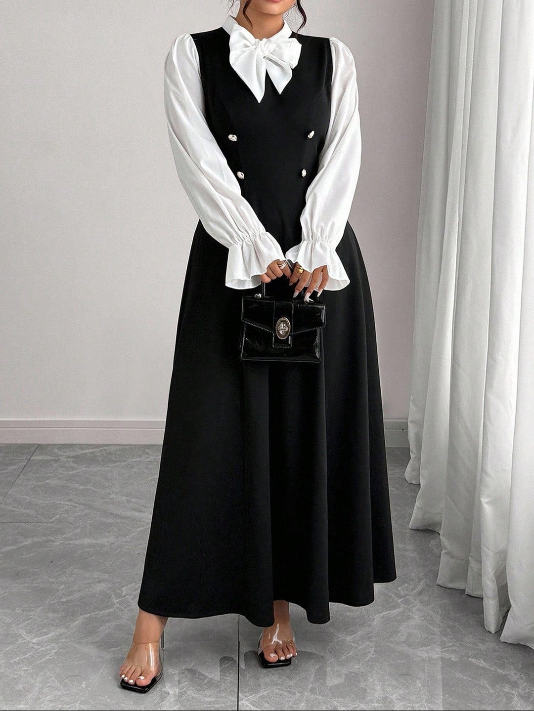 Rochie maxi Shein, mix culori