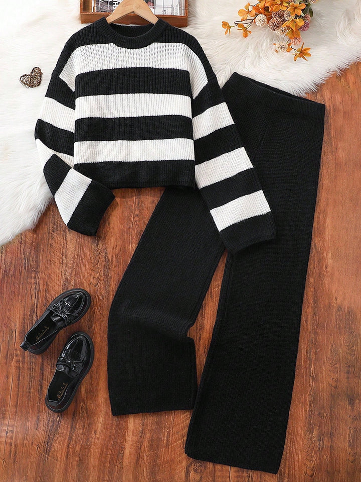 Set pulover și pantaloni SHEIN, mix culori