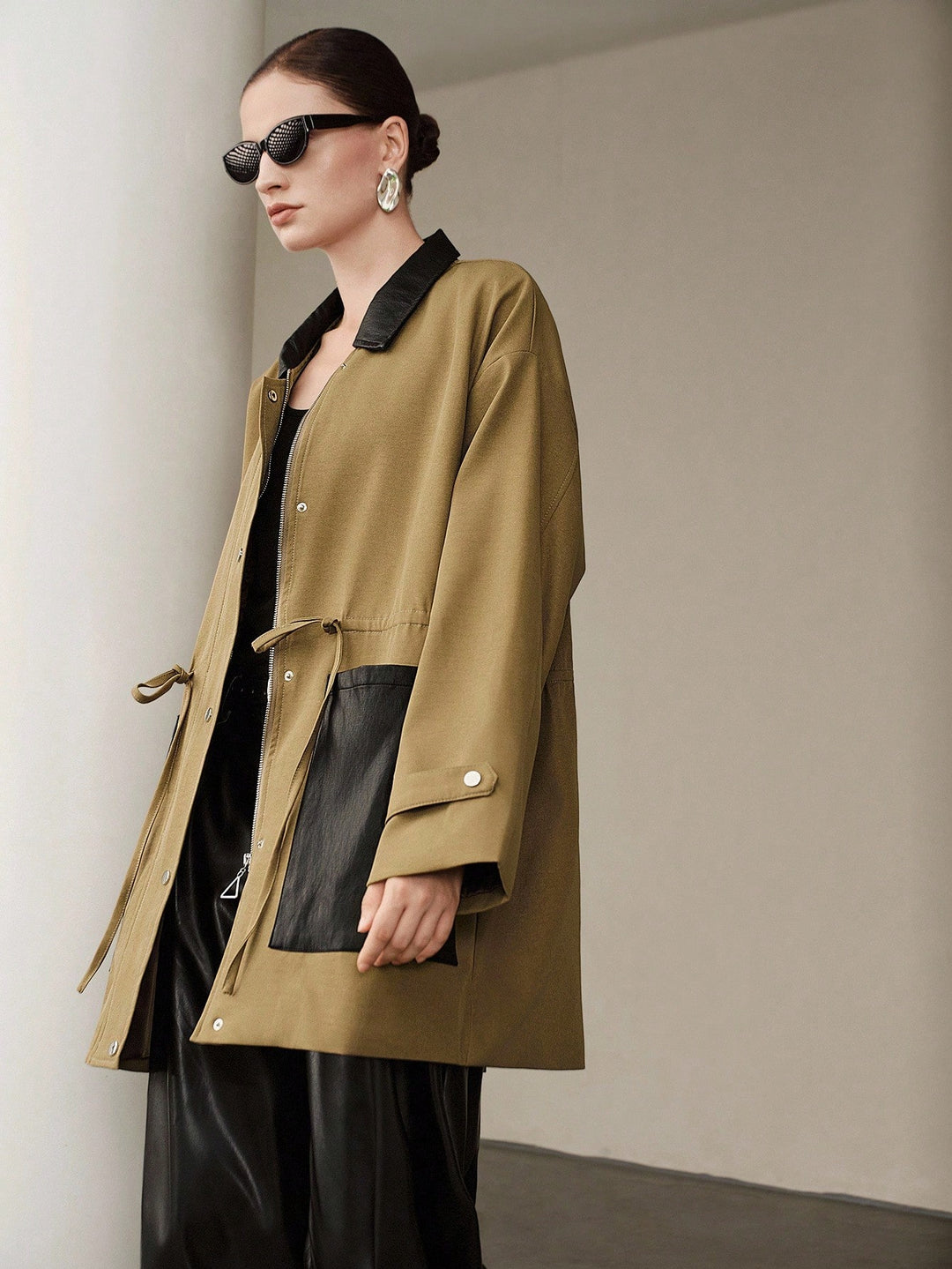Trench SHEIN, mix culori