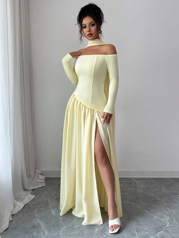 Rochie maxi SHEIN, galben