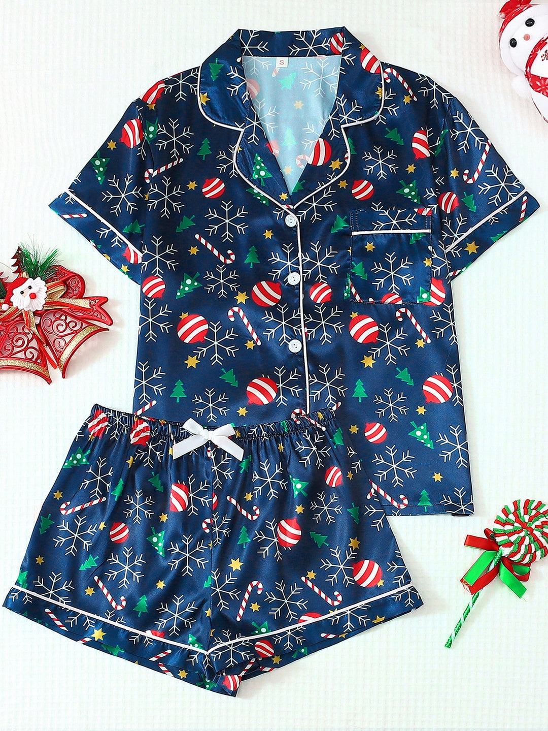 Pijama SHEIN, albastru