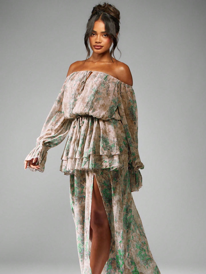 Rochie maxi SHEIN, verde