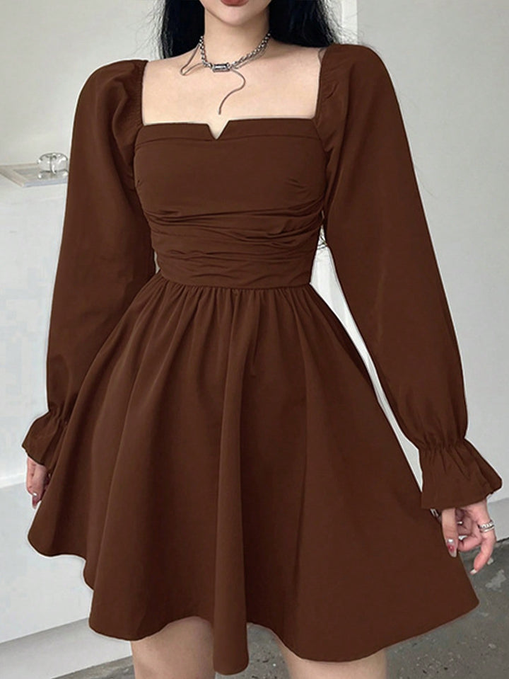 Rochie scurtă SHEIN, maro