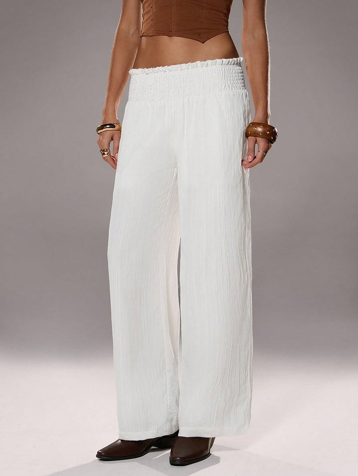 Pantaloni SHEIN, alb