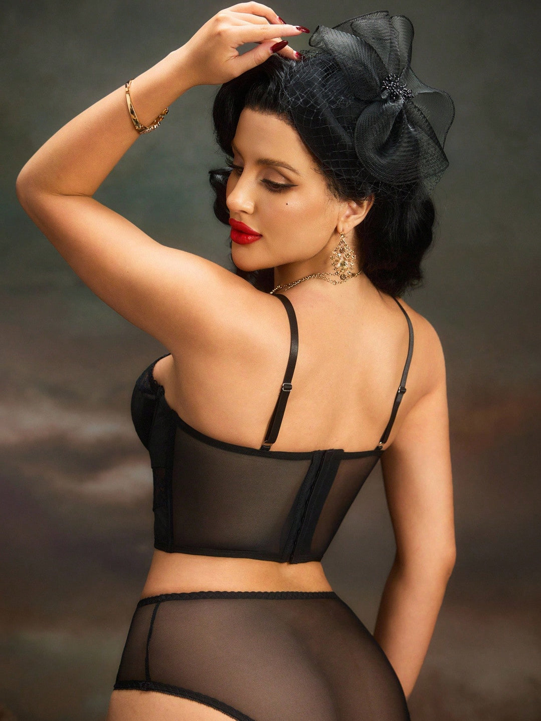 Top SHEIN, negru