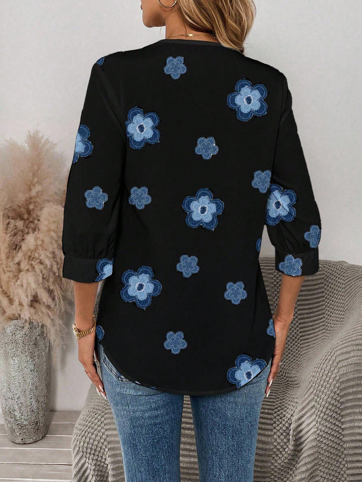 Cămașă casual SHEIN, negru