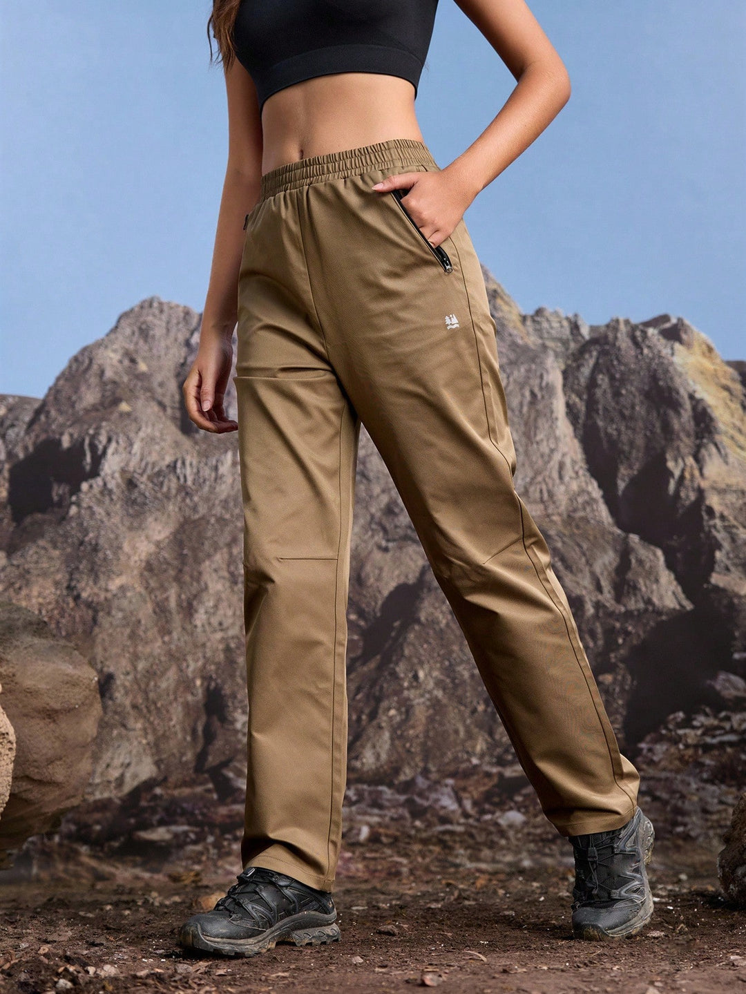 Pantaloni SHEIN, kaki