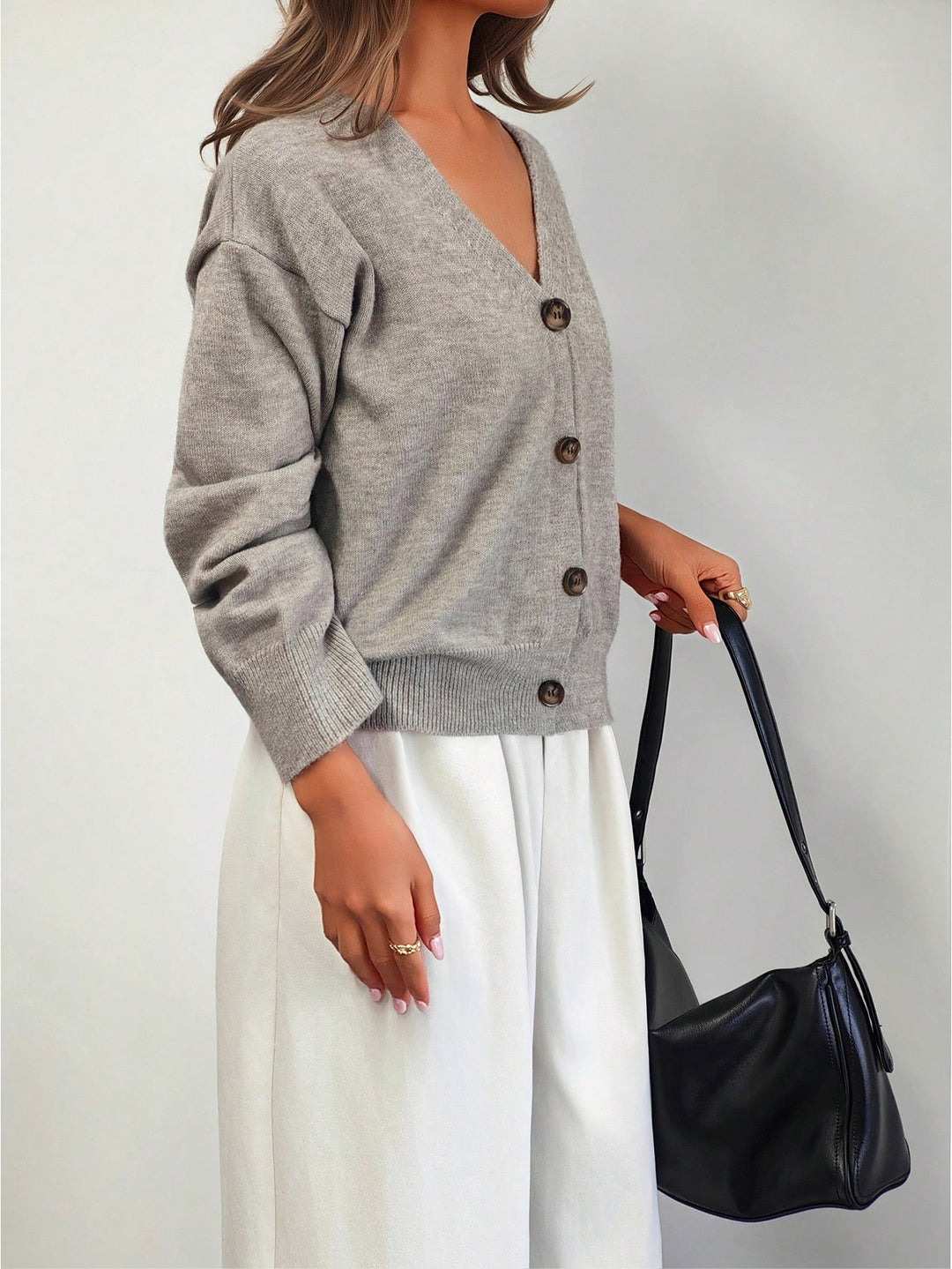 Cardigan SHEIN, gri