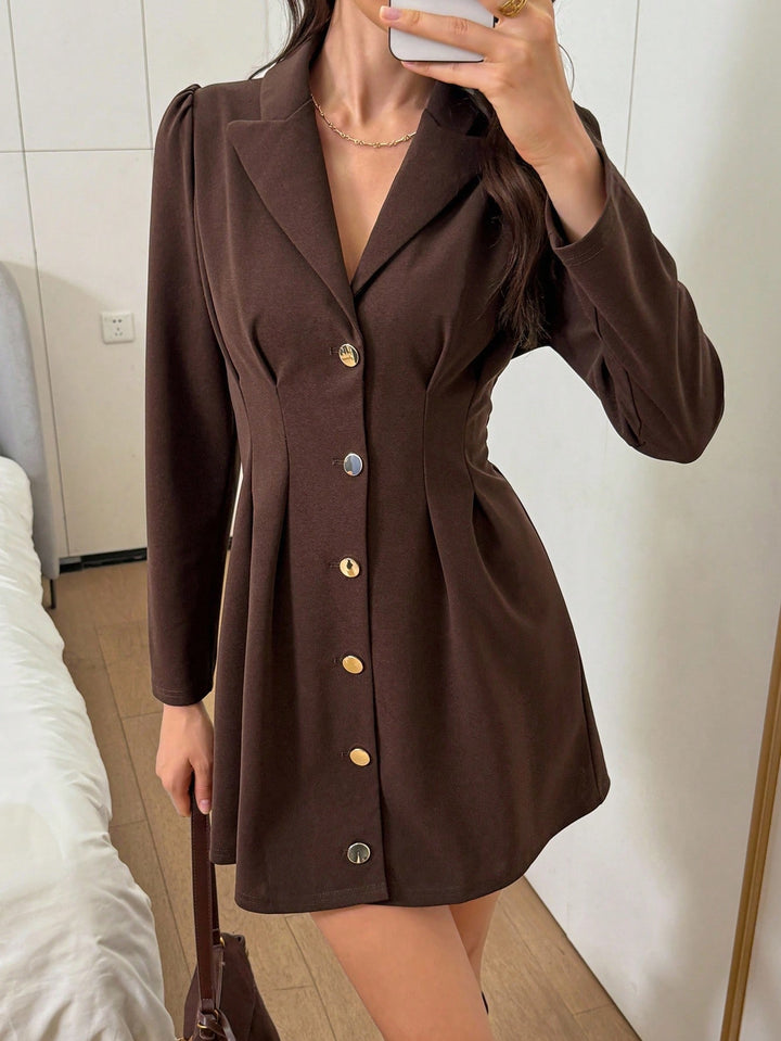 Rochie scurtă SHEIN, maro