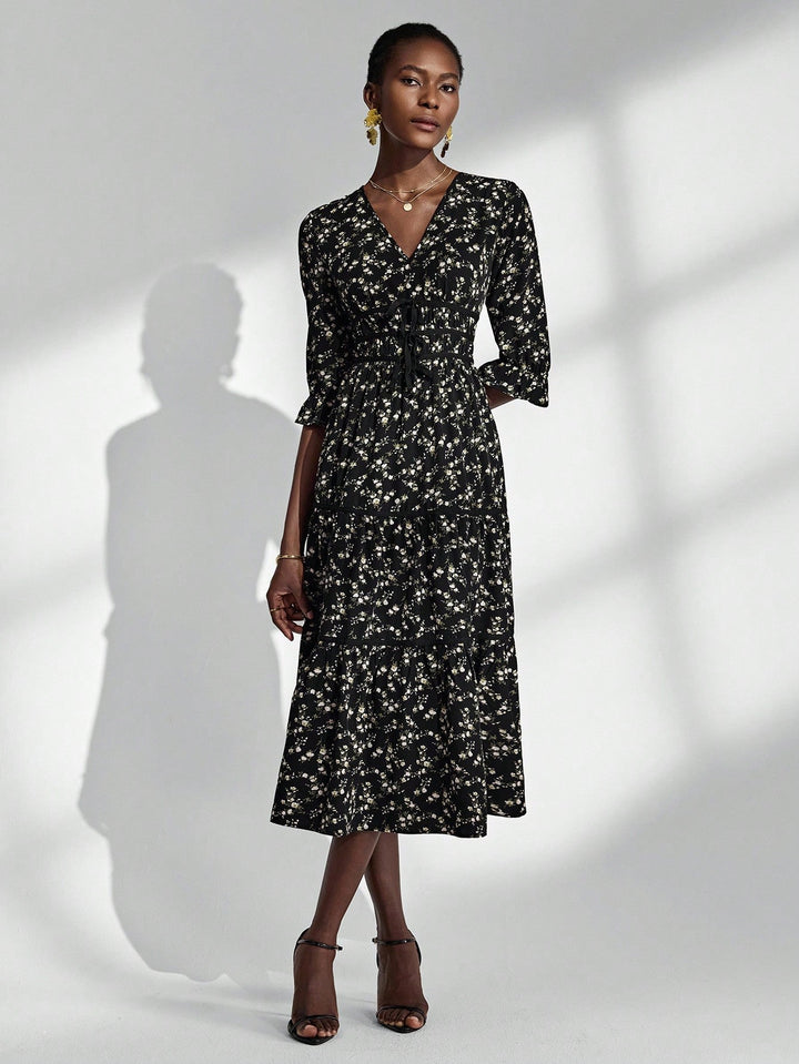 Rochie maxi SHEIN, mix culori