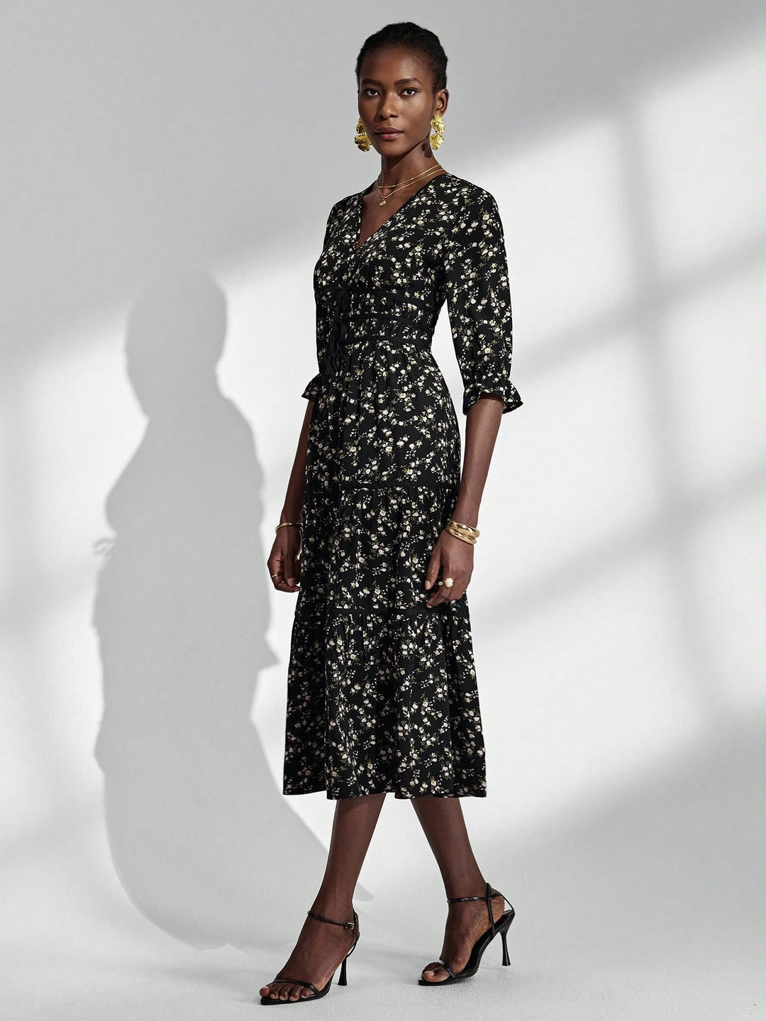 Rochie maxi SHEIN, mix culori