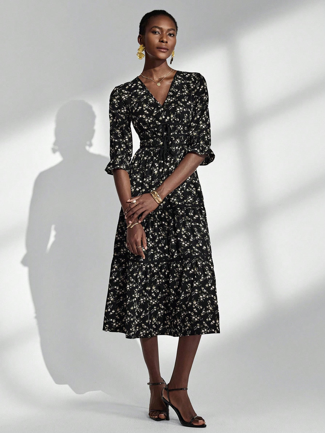 Rochie maxi SHEIN, mix culori