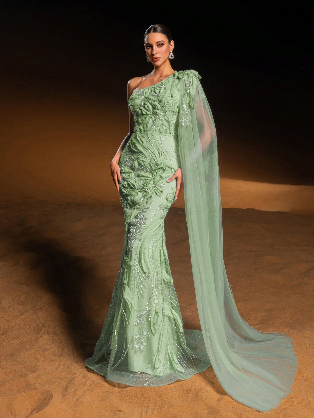 Rochie SHEIN, verde