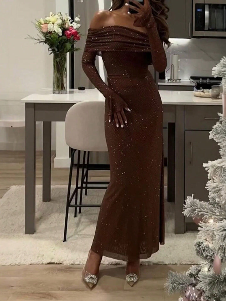 Rochie maxi SHEIN, maro