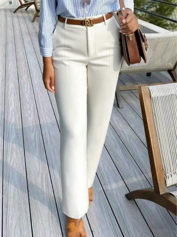Pantaloni SHEIN, alb