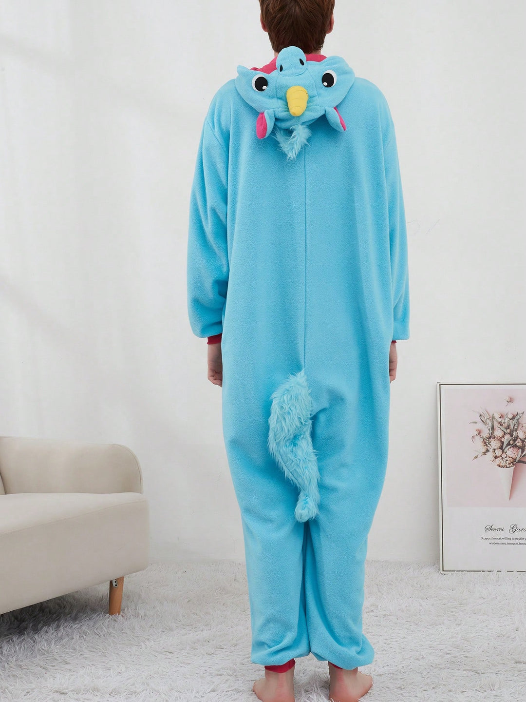 Salopetă de pijama SHEIN, albastru