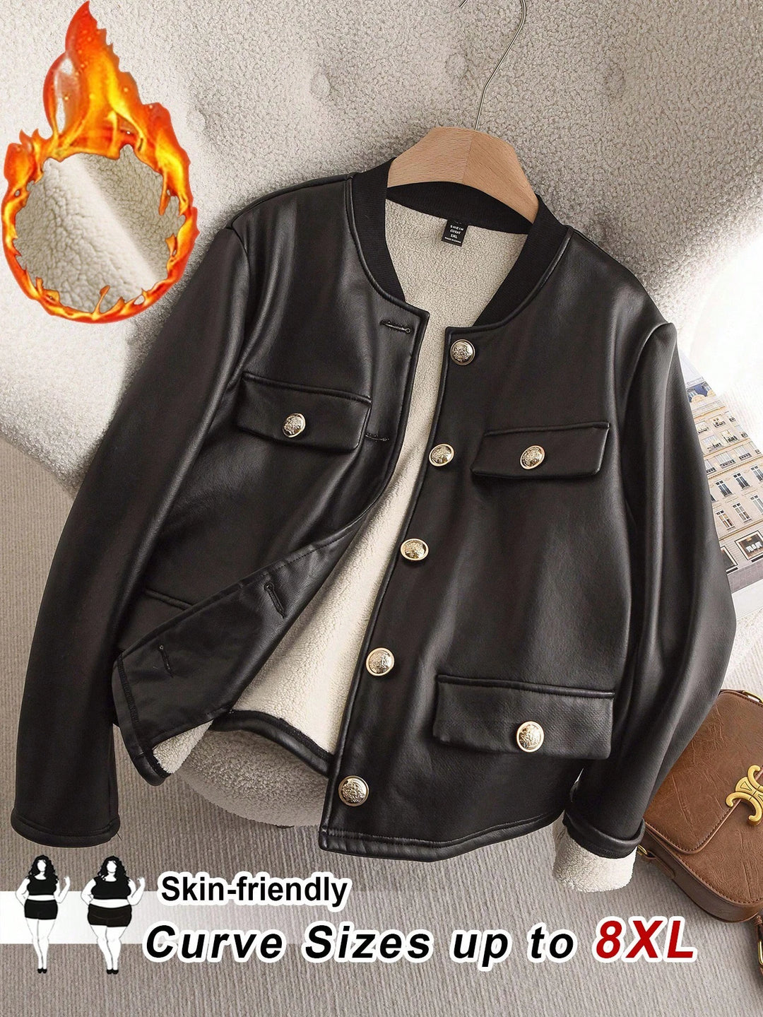 Shein Curve+ dzseki, fekete