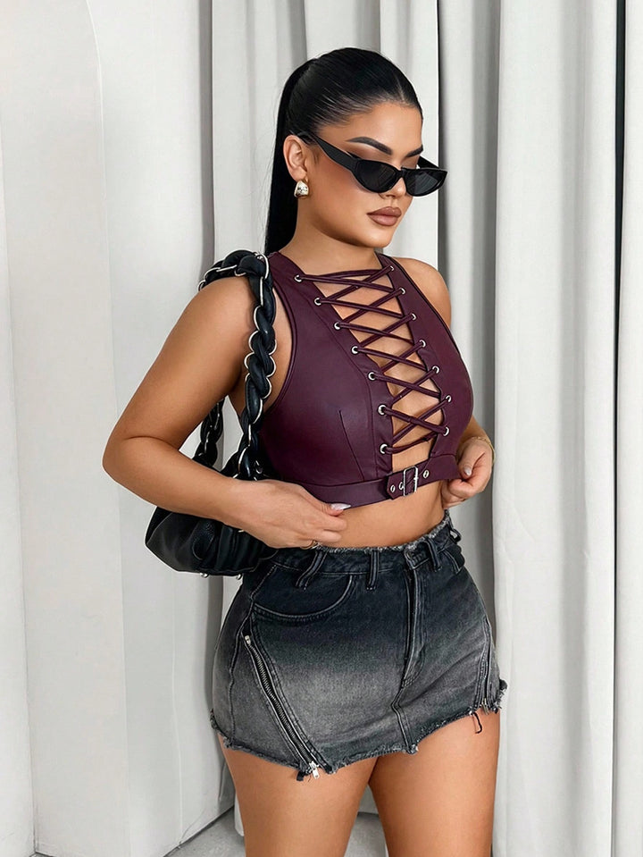 Top SHEIN, vișiniu