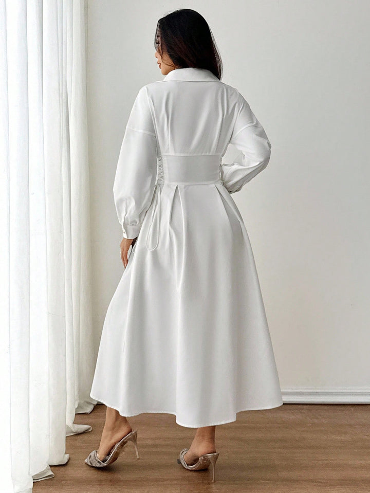 Rochie maxi SHEIN, alb