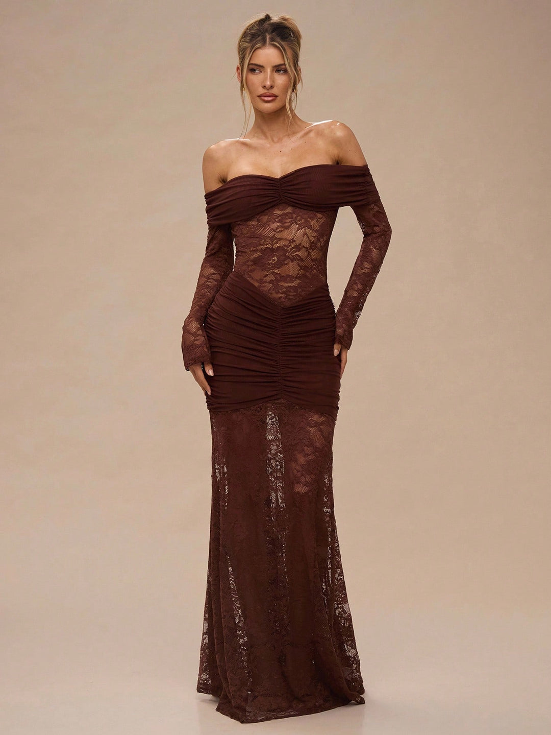 Rochie maxi SHEIN, maro
