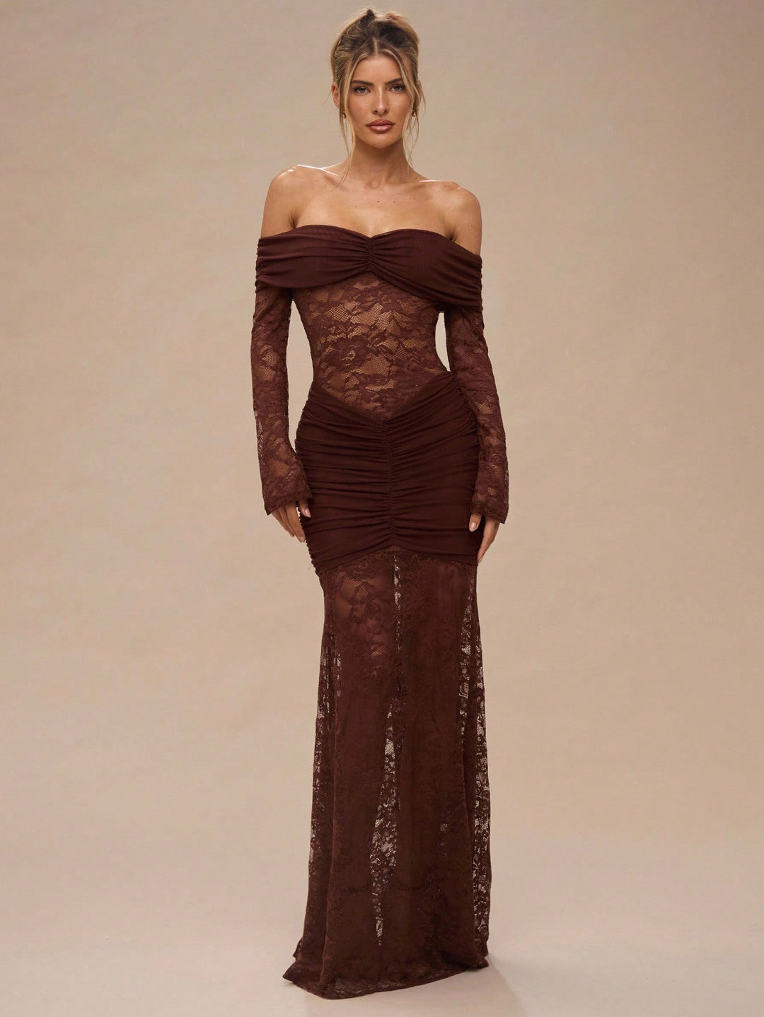 Rochie maxi SHEIN, maro