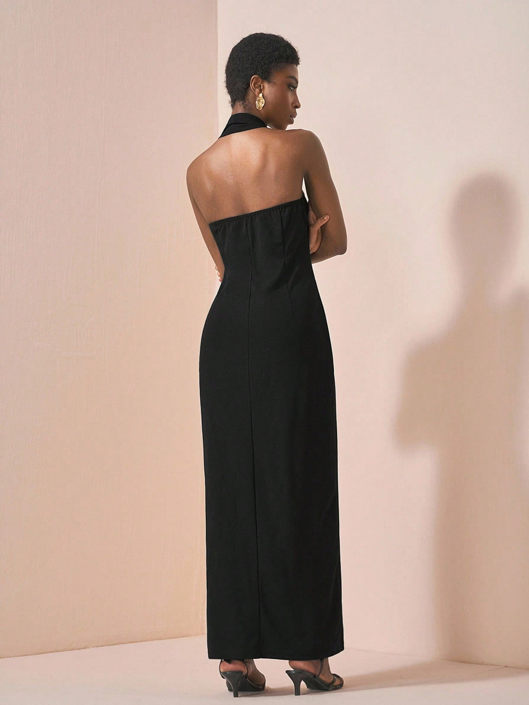 SHEIN maxi ruha, fekete